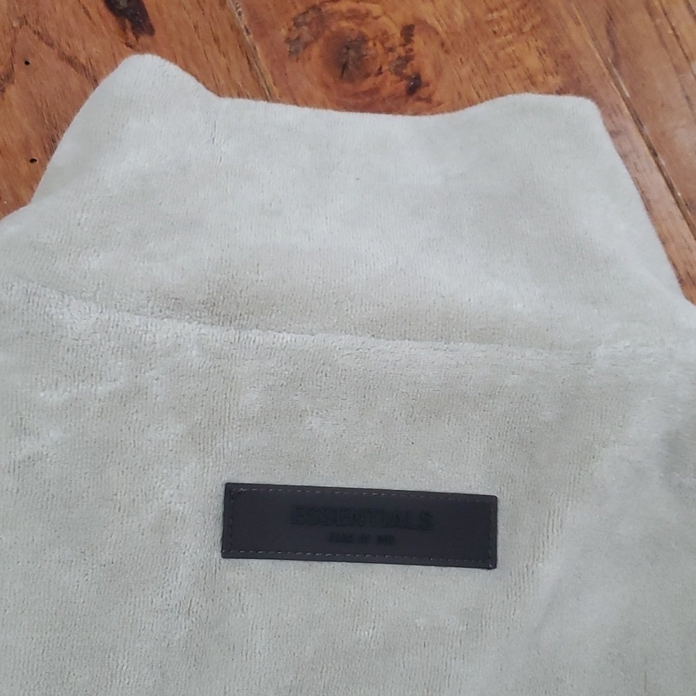 Fear of God Essentials Half Zip Terry Cloth pullover sweater - Picture 9 of 13